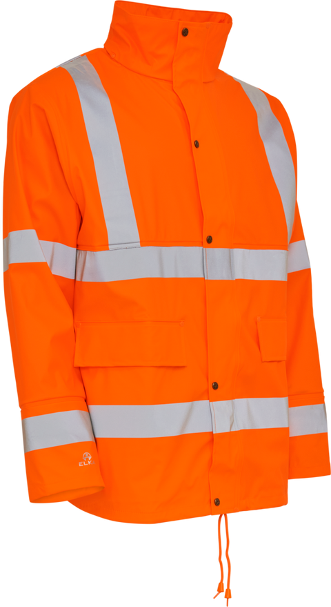 Elka Dry Zone Visible PU Regenjacke Hi-Vis mit Reflexstreifen