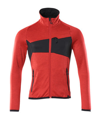 Fleecepullover mit Reißverschluss