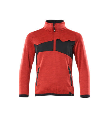 Fleecepullover für Kinder, kurzer Zipper