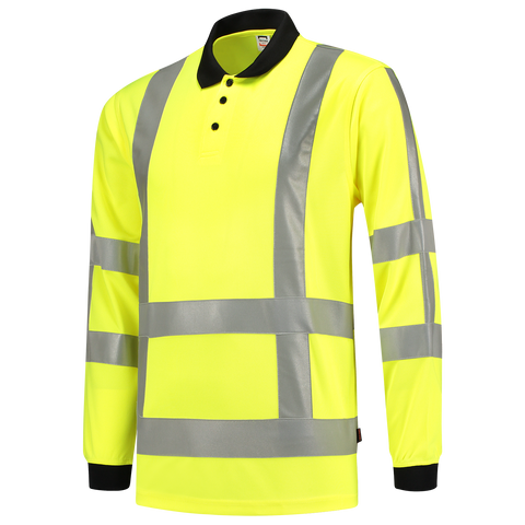 Poloshirt EN ISO 20471 Birdseye, Langarm