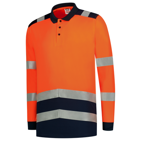 Warnschutz Poloshirt Bicolor Longsleeve
