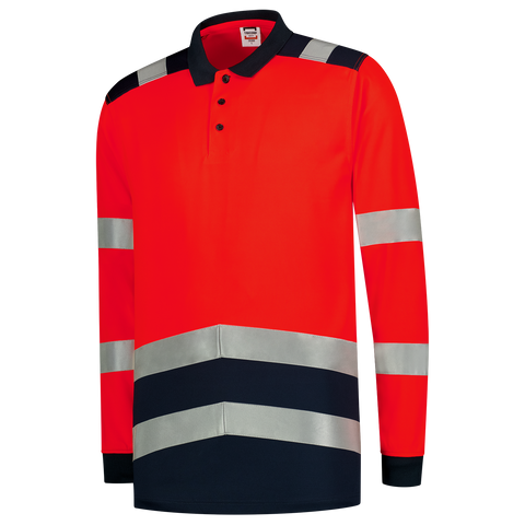 Warnschutz Poloshirt Bicolor Longsleeve