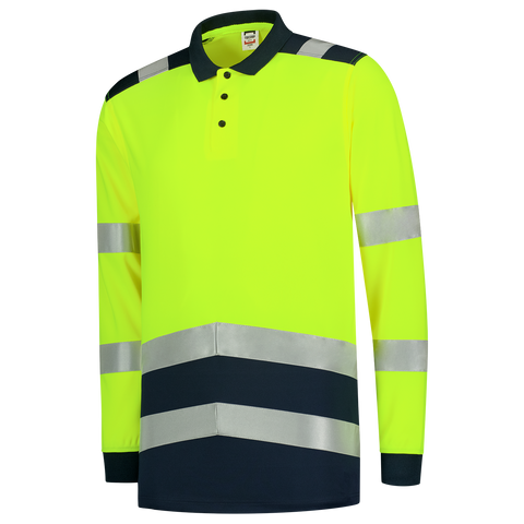 Warnschutz Poloshirt Bicolor Longsleeve