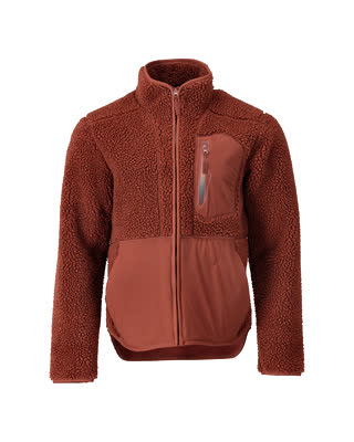 Faserpelz Jacke mit Reißverschluss