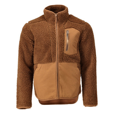 Faserpelz Jacke mit Reißverschluss