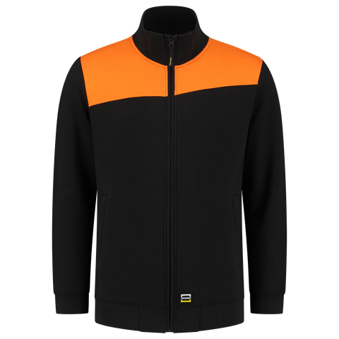 Sweatjacke Bicolor Quernaht
