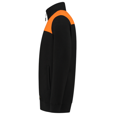 Sweatjacke Bicolor Quernaht