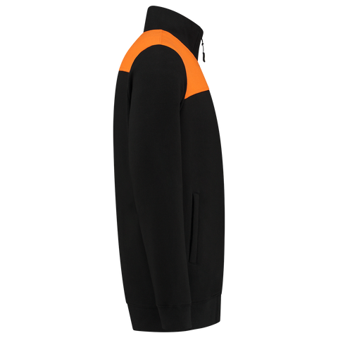 Sweatjacke Bicolor Quernaht
