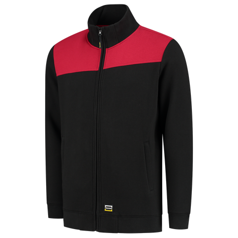 Sweatjacke Bicolor Quernaht