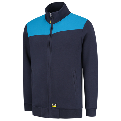 Sweatjacke Bicolor Quernaht