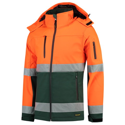 Softshelljacke EN ISO 20471 Bicolor