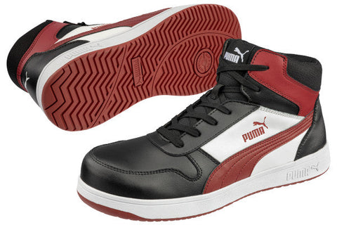 Sicherheitsschuhe FRONTCOURT BLK/WHT/RED MID S3L ESD
