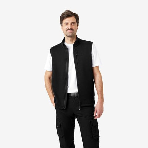 ADDE Strick-Fleece-Weste  schwarz