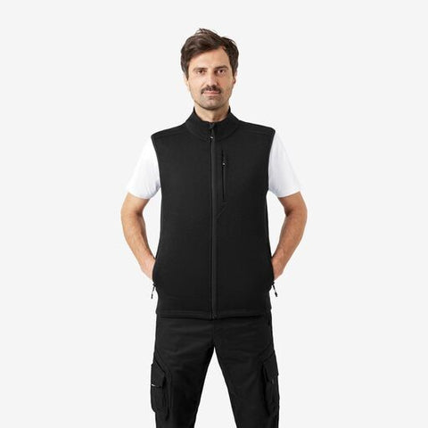 ADDE Strick-Fleece-Weste  schwarz