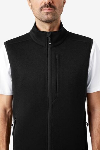 ADDE Strick-Fleece-Weste  schwarz