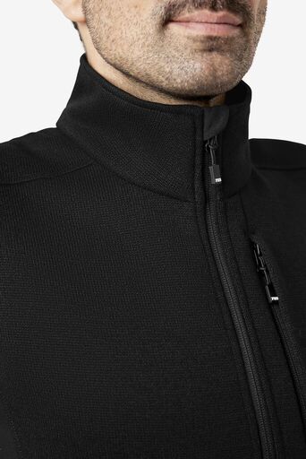 ADDE Strick-Fleece-Weste  schwarz