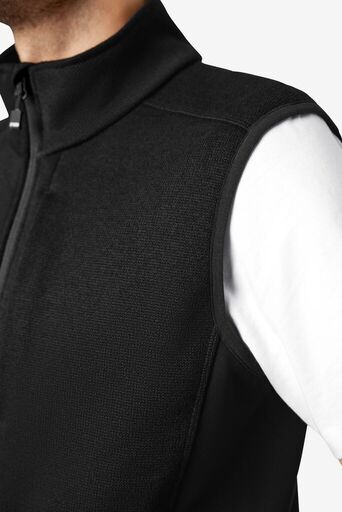 ADDE Strick-Fleece-Weste  schwarz