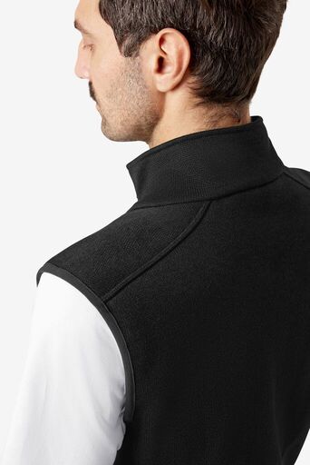 ADDE Strick-Fleece-Weste  schwarz