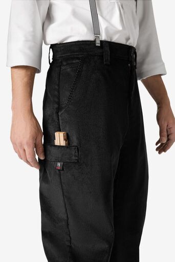 ALAIN französische Zunfthose Cord schwarz