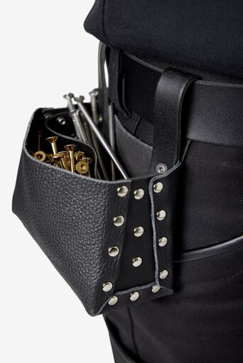 ARMIN Nageltasche doppelt genietet schwarz OSI