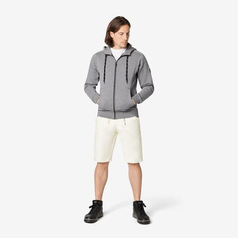 BENNO Sweater-Jacke mit Kapuze grau