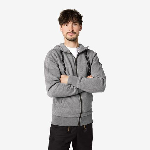 BENNO Sweater-Jacke mit Kapuze grau