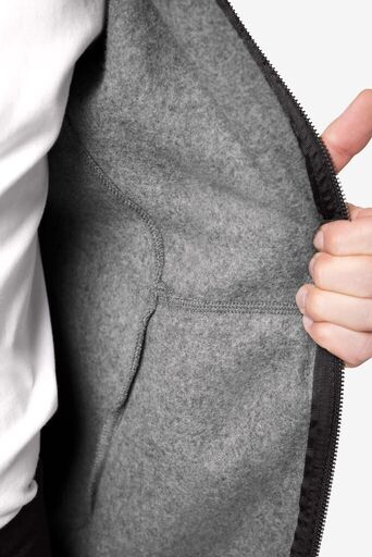 BENNO Sweater-Jacke mit Kapuze grau