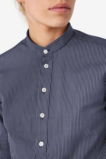 BO Arbeitshemd unisex marine-weiß