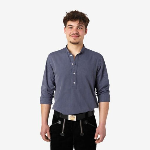 BO Arbeitshemd unisex marine-weiß