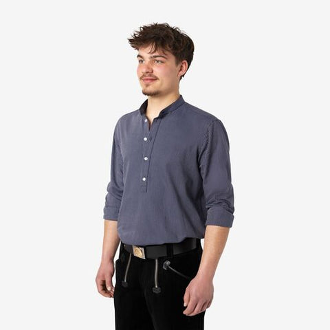 BO Arbeitshemd unisex marine-weiß