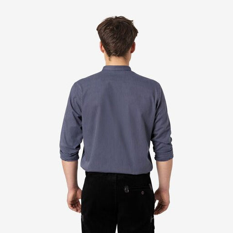 BO Arbeitshemd unisex marine-weiß