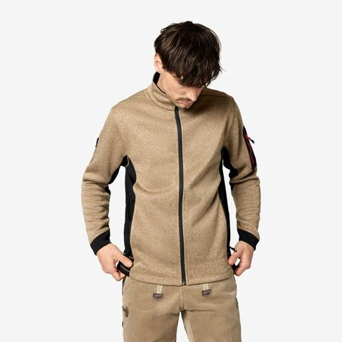 CHRISTOPH Strick-Fleece-Jacke Herren