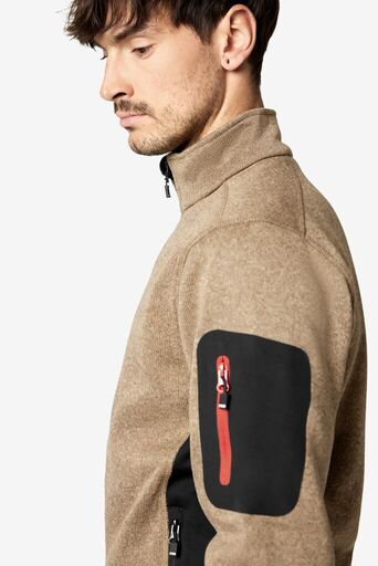 CHRISTOPH Strick-Fleece-Jacke Herren