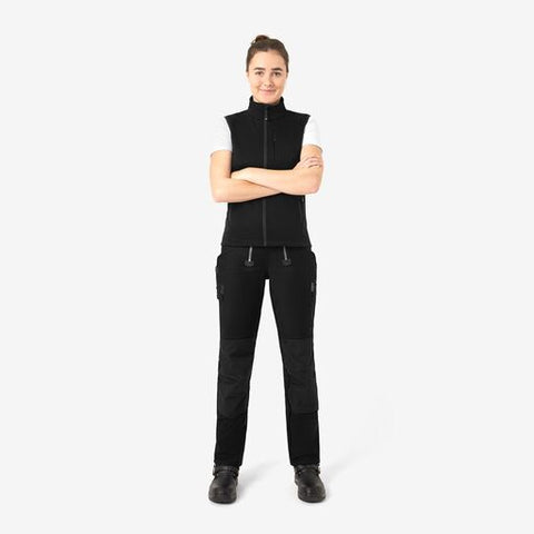 ELSA Strick-Fleece-Weste schwarz