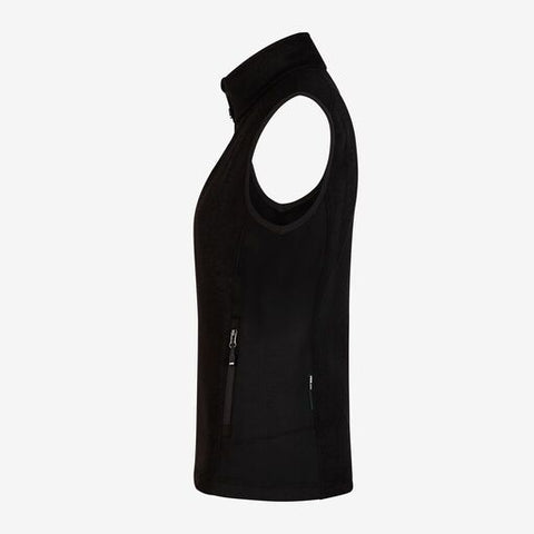 ELSA Strick-Fleece-Weste schwarz