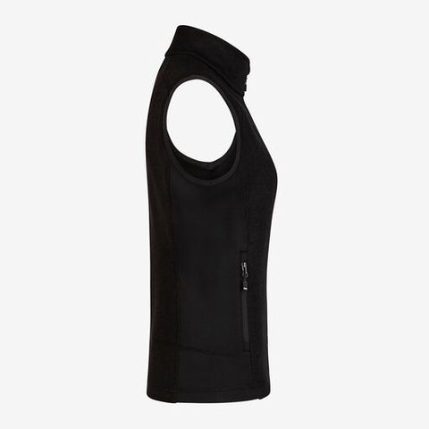 ELSA Strick-Fleece-Weste schwarz