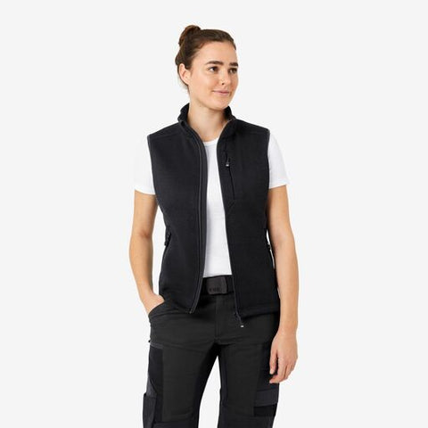 ELSA Strick-Fleece-Weste schwarz