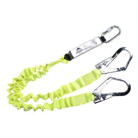 elastisches Y-Verbindungsmittel mit Bandfalldämpfer gelb