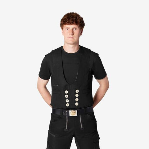 HANNES Zunftweste aus Canvas schwarz