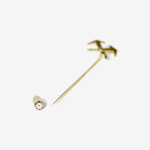 HELLFRIED Anstecknadel Dachdecker gold OSI