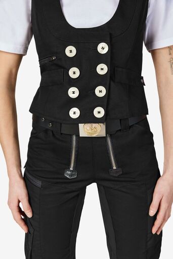 HERDIS Zunftweste aus Canvas Damen schwarz