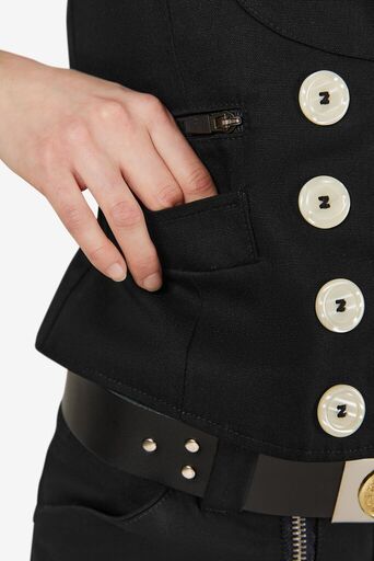 HERDIS Zunftweste aus Canvas Damen schwarz