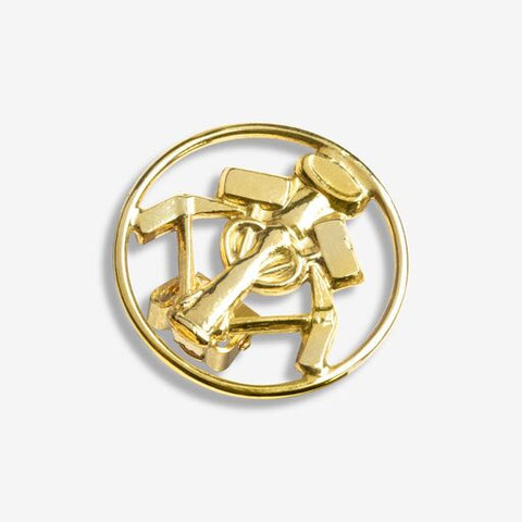 HOLM Ohrclip Steinsetzer gold OSI