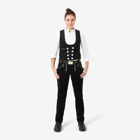 LILLY Zunftweste Trenkercord schwarz
