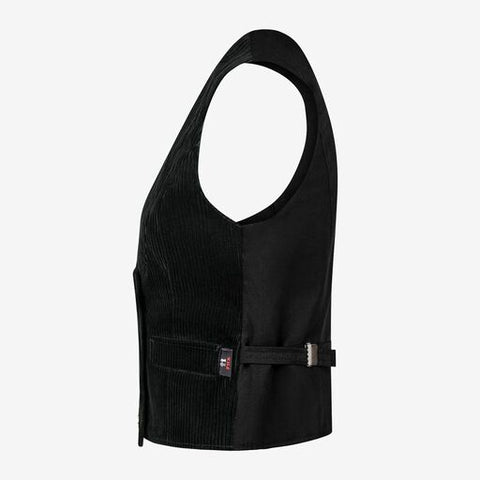 LILLY Zunftweste Trenkercord schwarz