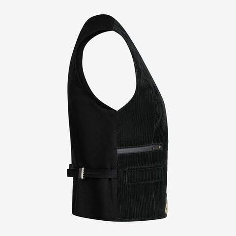 LILLY Zunftweste Trenkercord schwarz