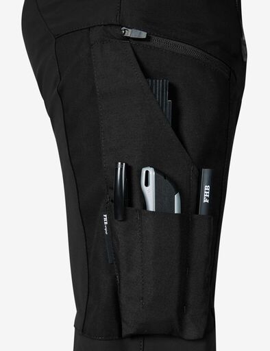 LOU Zunfthose Piratenform elastisch schwarz