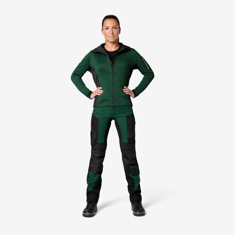 MARIEKE Strick-Fleece-Jacke Damen