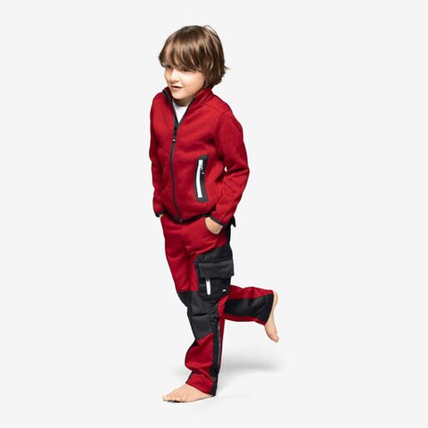 MATS Strick-Fleece-Jacke Kinder anthrazit