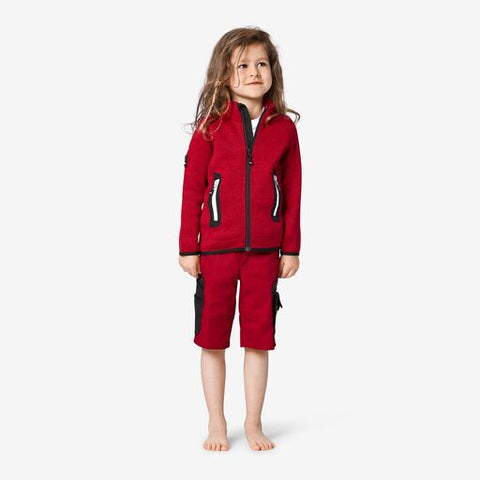 MATS Strick-Fleece-Jacke Kinder anthrazit